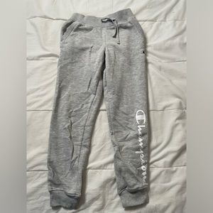 Girls Champion Grey Sweatpants